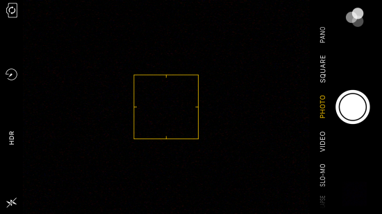 Chụp ảnh bằng camera trước nhưng chỉ có một màu tối đen Chụp ảnh bằng camera trước nhưng chỉ có một màu tối đen