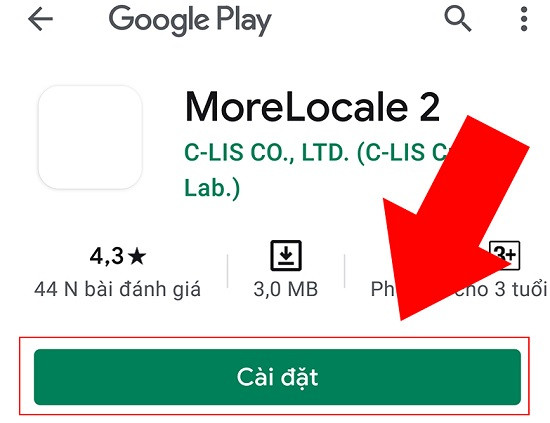 Cách cài ứng dụng MoreLocale 2