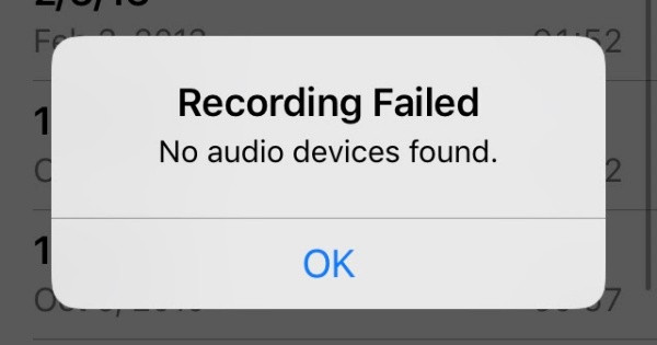 iPhone không tìm thấy thiết bị âm thanh