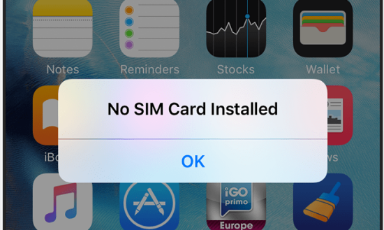 Lỗi iPhone X không nhận SIM