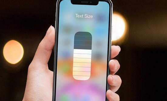 Phóng to chữ trên iPhone
