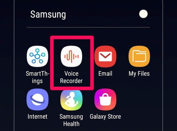 Không nghe được file ghi âm trên Samsung