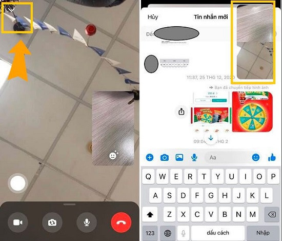 Chế độ cuộc gọi video thu nhỏ messenger Chế độ cuộc gọi video thu nhỏ messenger