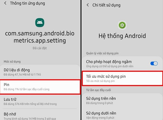 Tối ưu mức sử dụng Pin Tối ưu mức sử dụng Pin