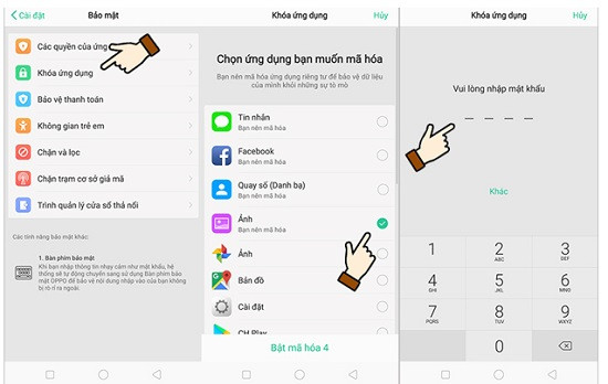 Đặt mật khẩu cho album ảnh trên Oppo