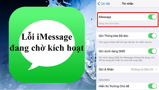 Lỗi iMessage đang chờ kích hoạt Lỗi iMessage đang chờ kích hoạt