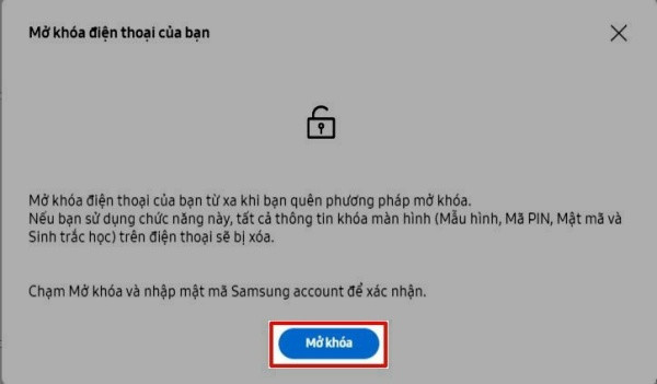 Bạn có thể mở khóa Samsung mà không cần nhập mật khẩu