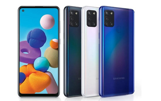 Samsung A21s có ngoại hình bắt mắt Samsung A21s có ngoại hình bắt mắt