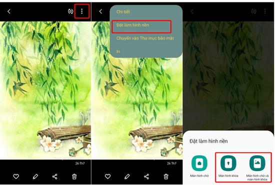 Thay đổi màn hình khóa từ album ảnh Android