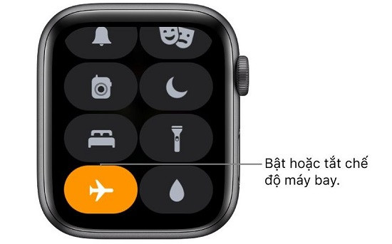 Bật tắt chế độ mát bay Apple Watch