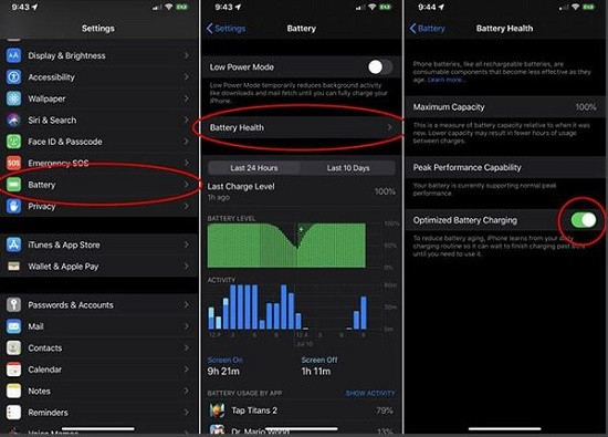 Điều chỉnh tối ưu hóa sạc pin iPhone 12 Điều chỉnh tối ưu hóa sạc pin iPhone 12
