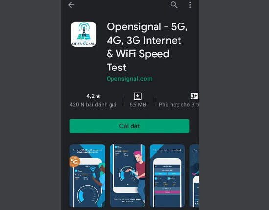 Ứng dụng Opensignal