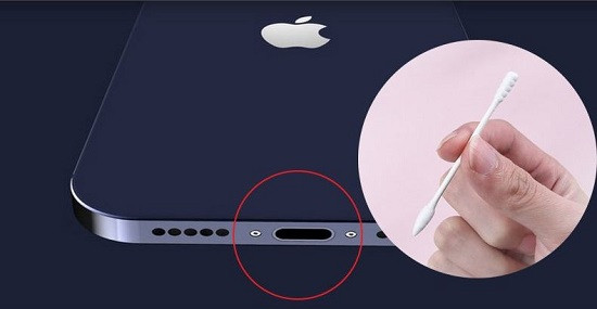 Vệ sinh khe cắm sạc iPhone 12 Vệ sinh khe cắm sạc iPhone 12