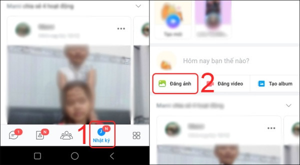 Cách đăng hình ảnh lên Zalo bước 1 Cách đăng hình ảnh lên Zalo bước 1