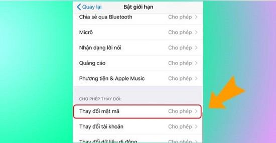 Thay đổi mật mã iPhone Thay đổi mật mã iPhone