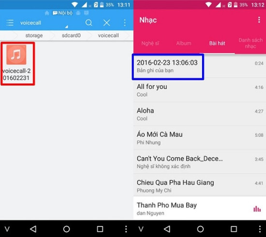 Làm thế nào để sao lưu và chia sẻ các file ghi âm cuộc gọi trên điện thoại Android?