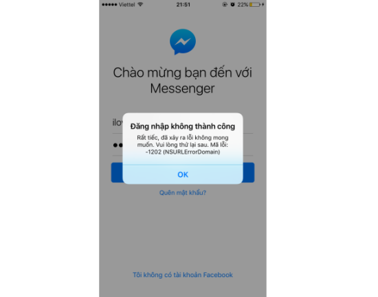 Tại sao Oppo không vào được Messenger