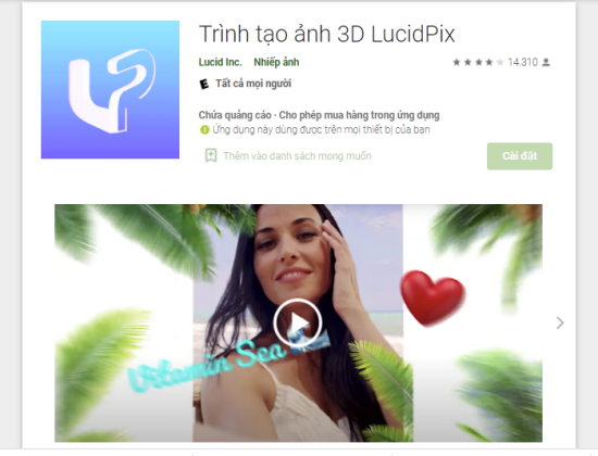 Ứng dụng 3D LucidPix