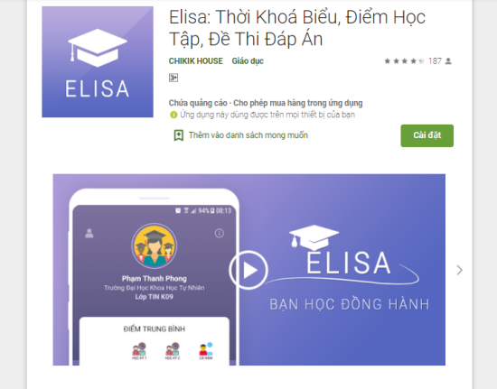 Ứng dụng Elisa