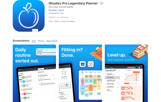Ứng dụng iStudiez Pro Legendary Planner