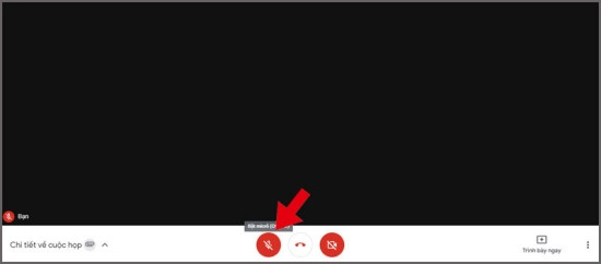 Bật Micro trên Google Meet