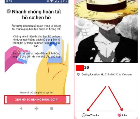 Sử dụng tính năng hẹn hò trên Facebook