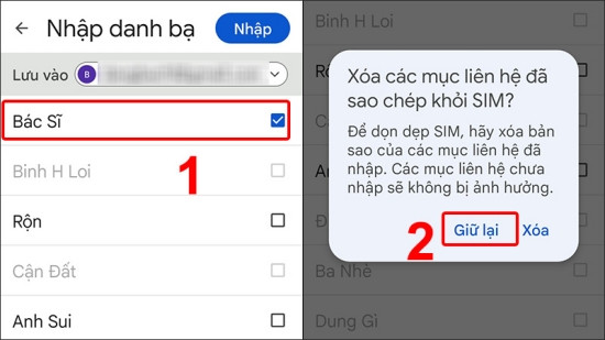 Chuyển danh bạ từ SIM sang điện thoại Xiaomi