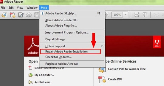 Sửa lại phần cài đặt của phần mềm Adobe Reader Sửa lại phần cài đặt của phần mềm Adobe Reader