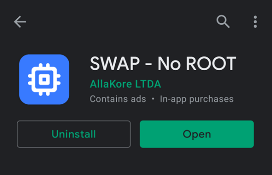 Ứng dụng Swap - NO ROOT