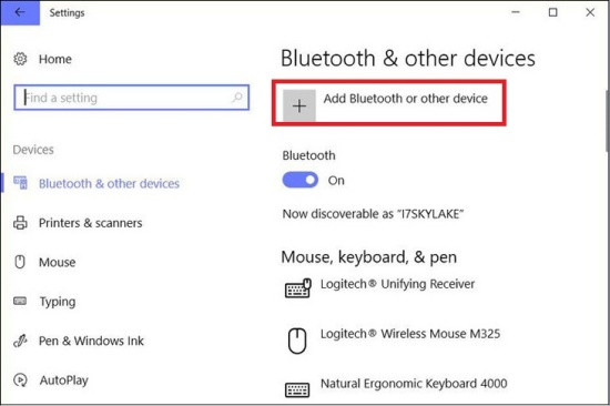 Bật Bluetooth trên máy tính