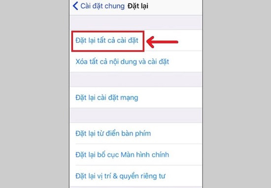 Đặt lại tất cả cài đặt cho iPhone 13 Pro Max Đặt lại tất cả cài đặt cho iPhone 13 Pro Max