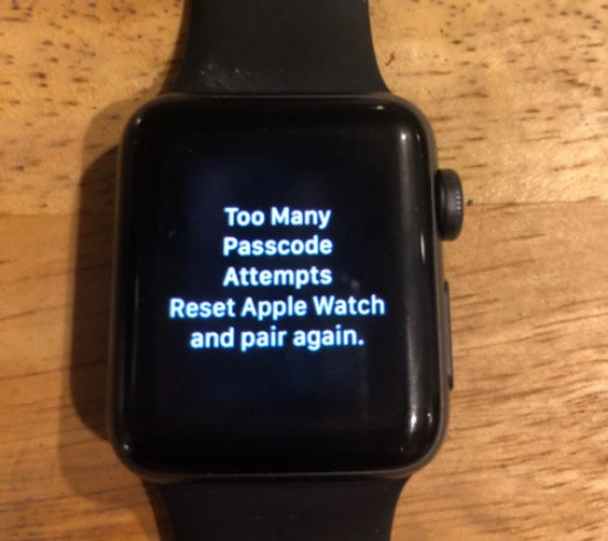 Apple Watch bị khóa mật khẩu