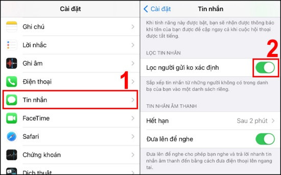 Cách chặn tin nhắn iMessage trên iPhone