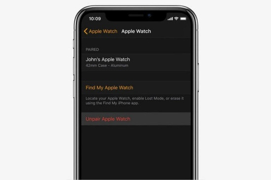 Hủy kết nối Apple Watch với iPhone
