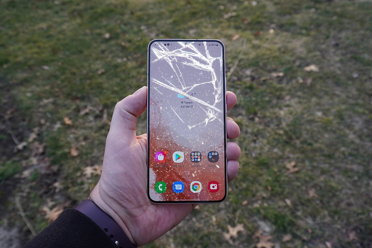 Màn hình Samsung S22 bị bể