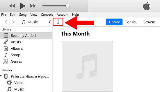 Mở khóa iPhone 12 bằng iTunes bước 2