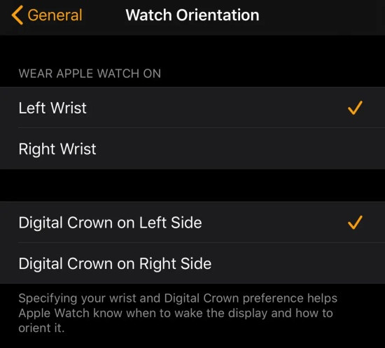 Cách chỉnh màn hình Apple Watch bị ngược trên iPhone