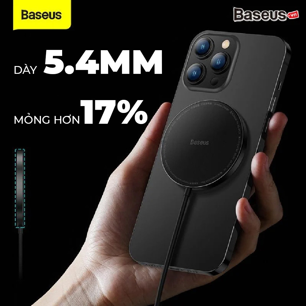 Củ sạc Baseus không dây iPhone 12 chất lượng Củ sạc Baseus không dây iPhone 12 chất lượng