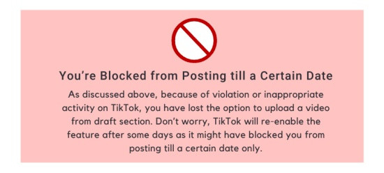 Nguyên nhân đăng video lên TikTok bị lưu vào bản nháp