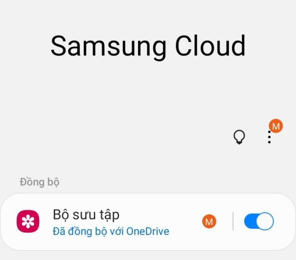 Hủy đồng bộ Samsung Cloud