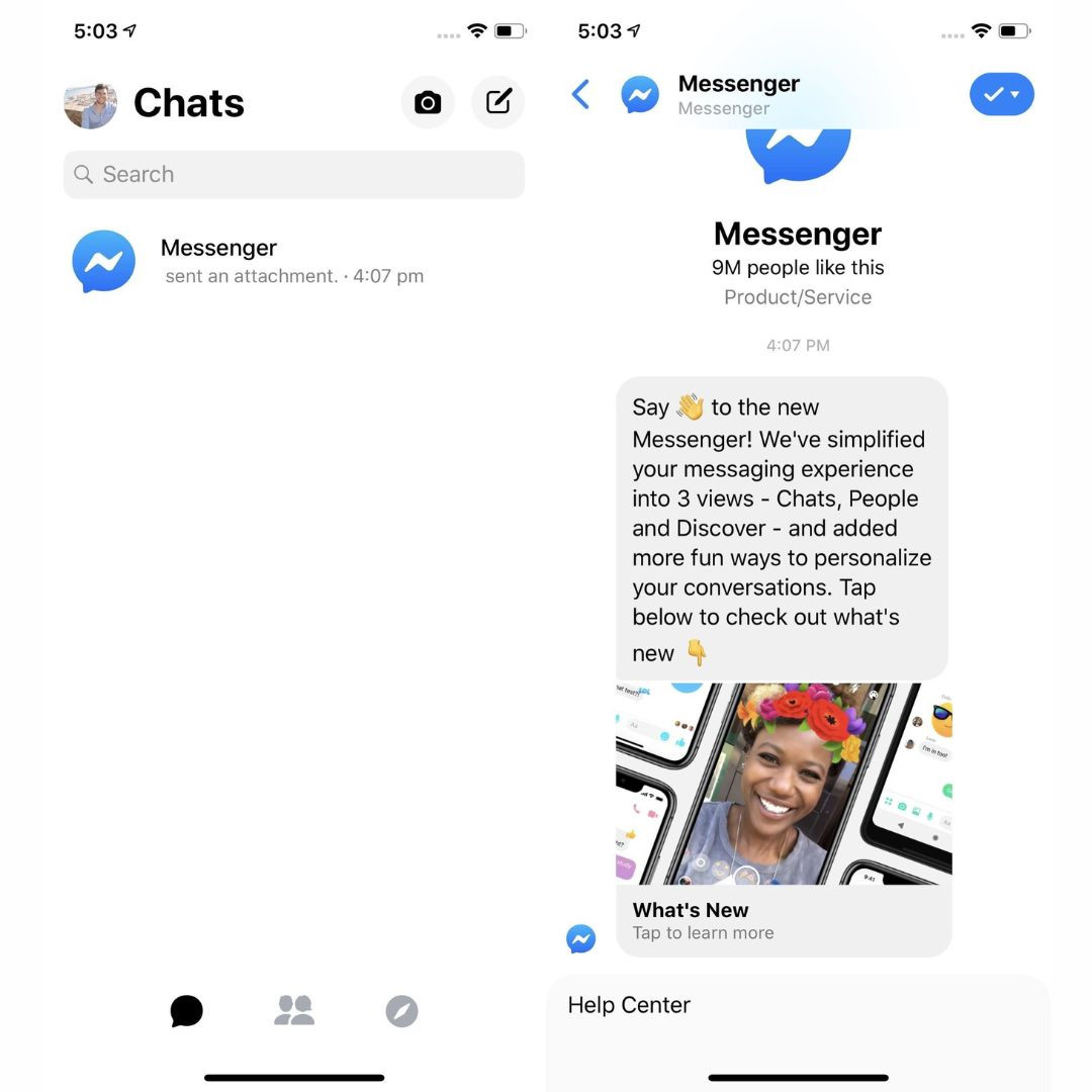 Trò chuyện cùng bạn bè trên Messenger Trò chuyện cùng bạn bè trên Messenger