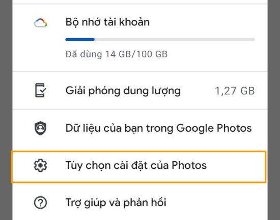 Giảm kích thước video trên Android với Google Photos Bước 1