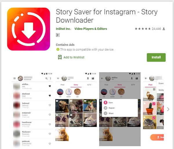 Cách tải Story Instagram về iPhone với app Story Reposter