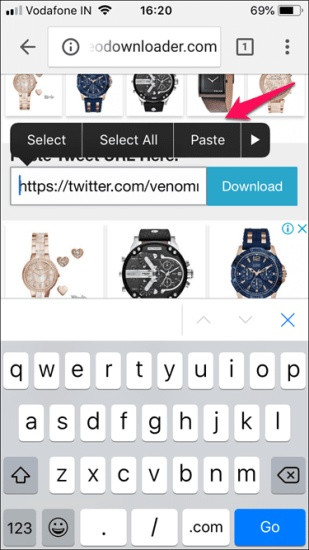 Sử dụng website hỗ trợ download video từ Twitter Sử dụng website hỗ trợ download video từ Twitter