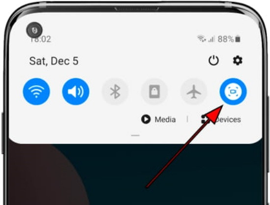 Samsung A12 không quay được màn hình
