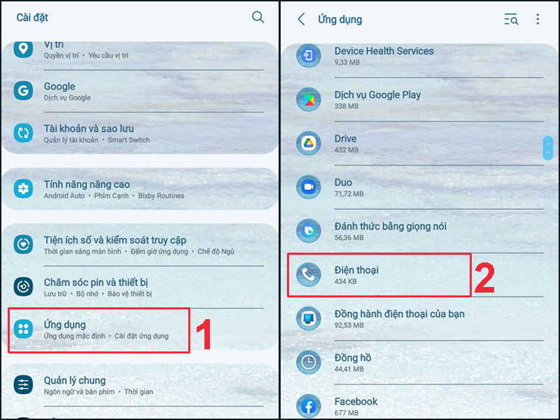 Xóa dữ liệu ứng dụng điện thoại Xóa dữ liệu ứng dụng điện thoại