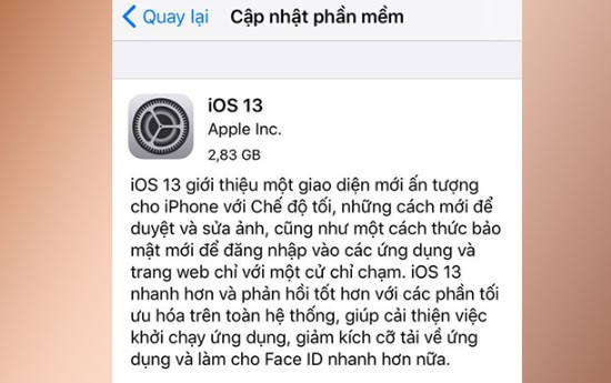 Cập nhật phần mềm iOS Cập nhật phần mềm iOS