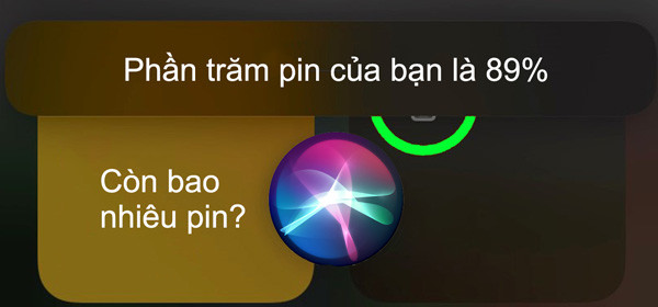 Xem phần trăm pin iPhone 13 bằng cách hỏi Siri Xem phần trăm pin iPhone 13 bằng cách hỏi Siri