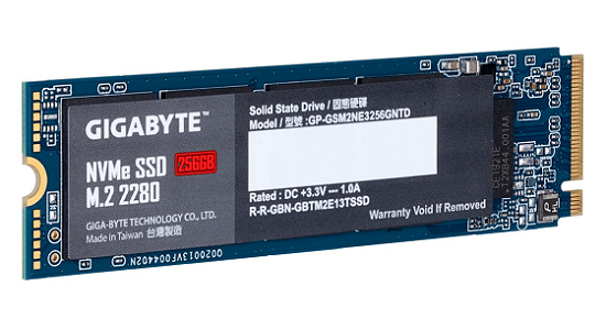 Ổ cứng SSD M2 Gigabyte 256G 2280 PCle Nvme3*4 Chính Hãng