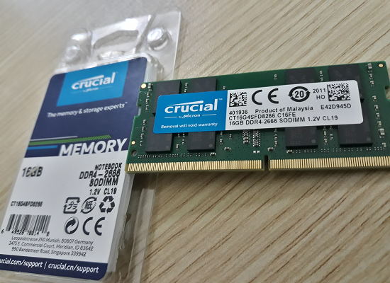 Ram Laptop DDR4 Crucial 16GB Bus 2666 SODIMM CT16G4SFD8266